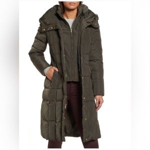 Cole Haan Down Hooded Puffer - Medium Petite